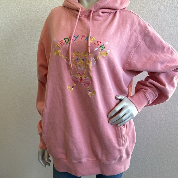 Teddy Fresh x SpongeBob Hoodie (Pink) Size Large Limited Edition - Picture 5 of 10